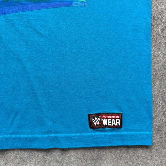 New Day WWE Shirt Men XL Blue Unicorn Trombone Short Sleeve - Picture 4 of 12